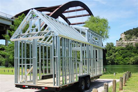 galvanized metal wood tiny house|metal framing for tiny houses.